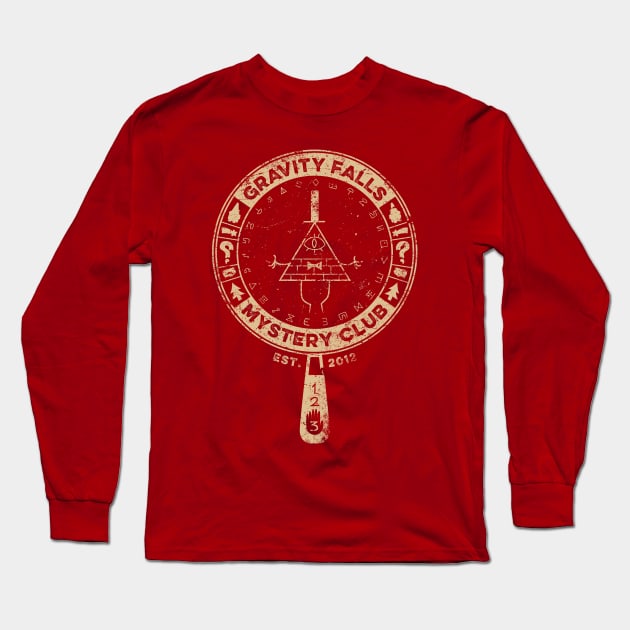 Gravity Falls Mystery Club Long Sleeve T-Shirt by alecxps